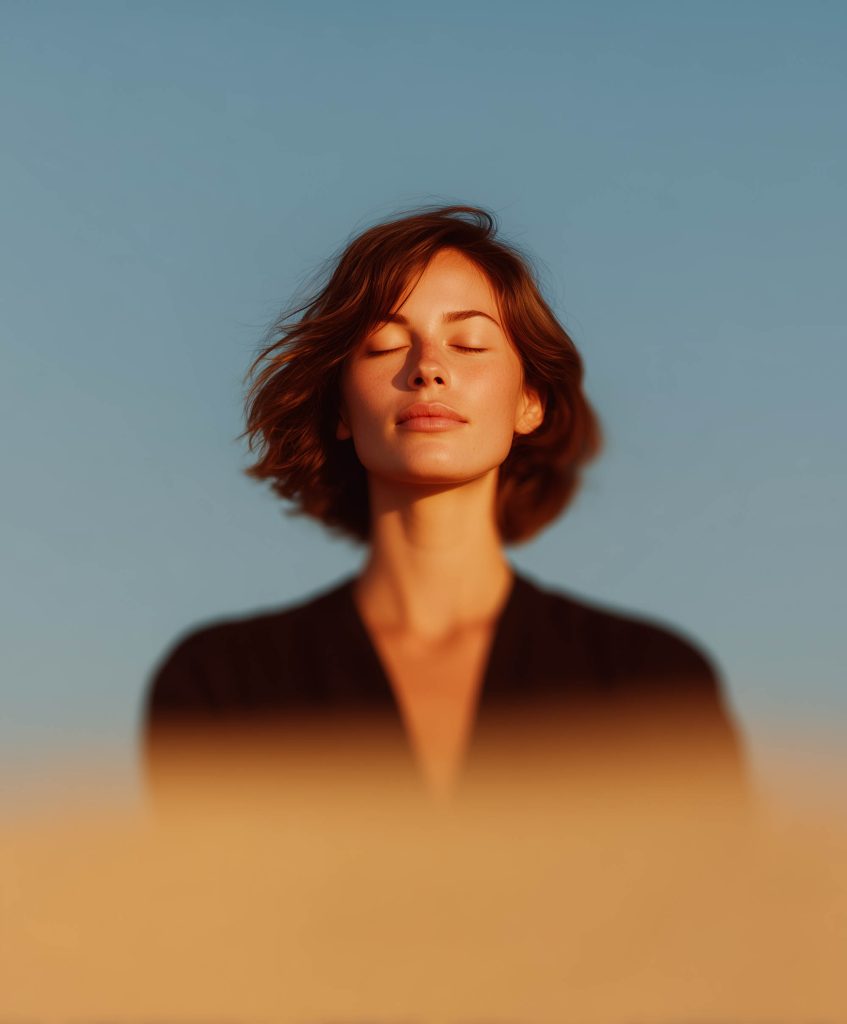 serene woman portrait
